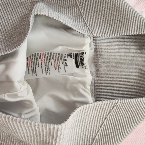 Gymshark Pink and Gray Ombre Leggings NEW LIGHT GREY CHALK PINK - Picture 5 of 9